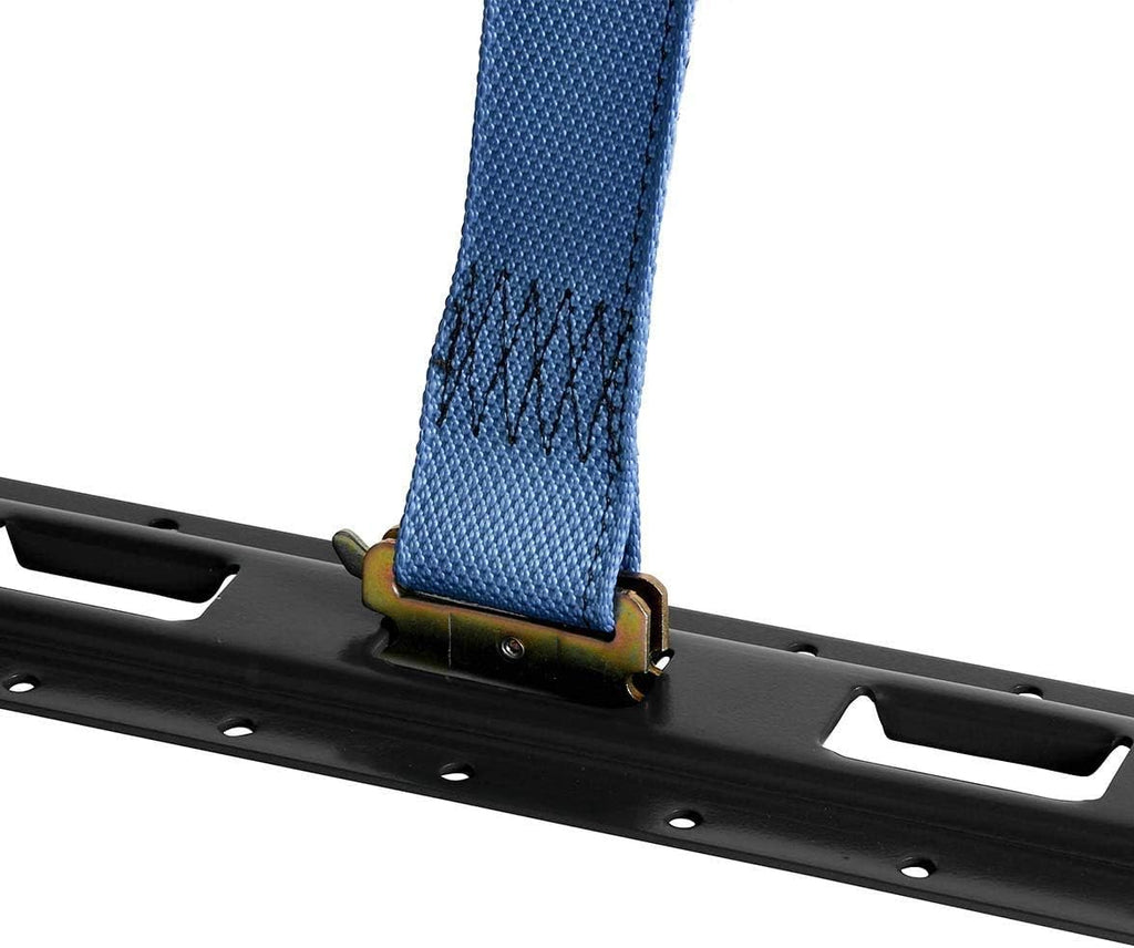 Black Powder Coated Steel E Track Tie-Down Rail Q113