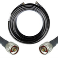 50-ohm N-Male to N-Male Black Coax Cable 60ft N34241