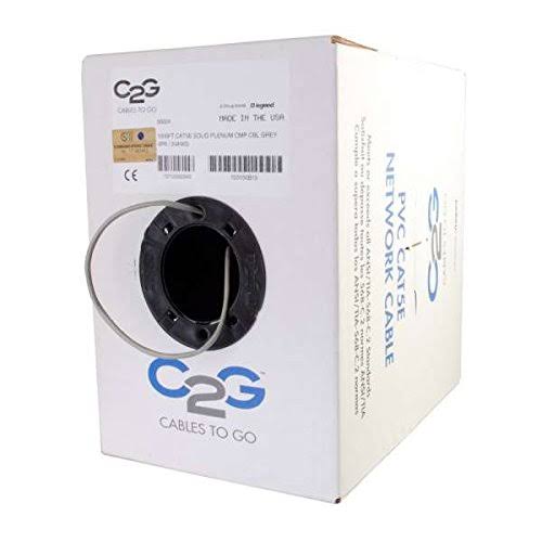 Gray CAT 5e Bulk Cable 1000 ft Q65495