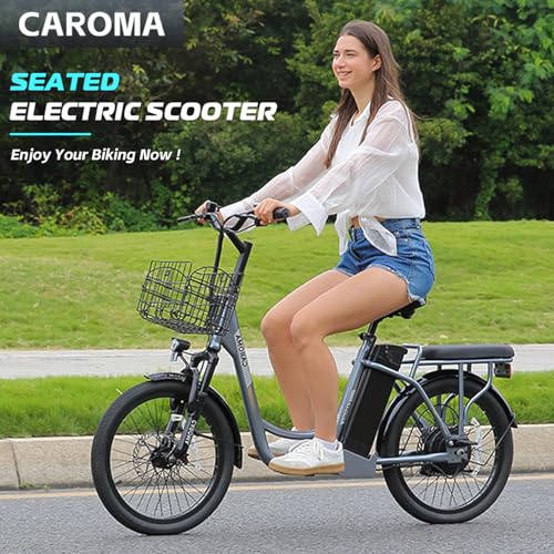 1200W Electric Scooter with Seat, 20" Fat Tire, 48V Removable Battery F4707