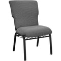 Black Marble Church Chair - 21 in. Wide H6960