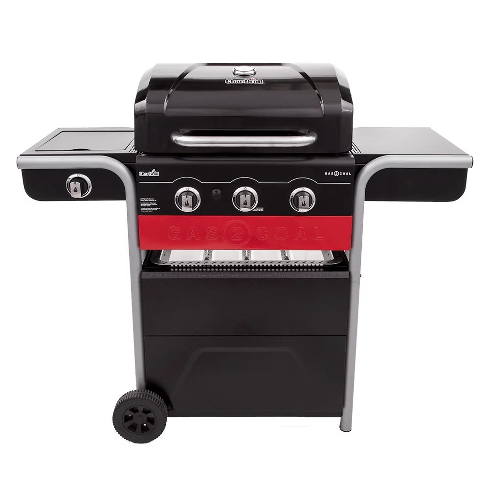 3-Burner Gas & Charcoal Combination Grill L637454