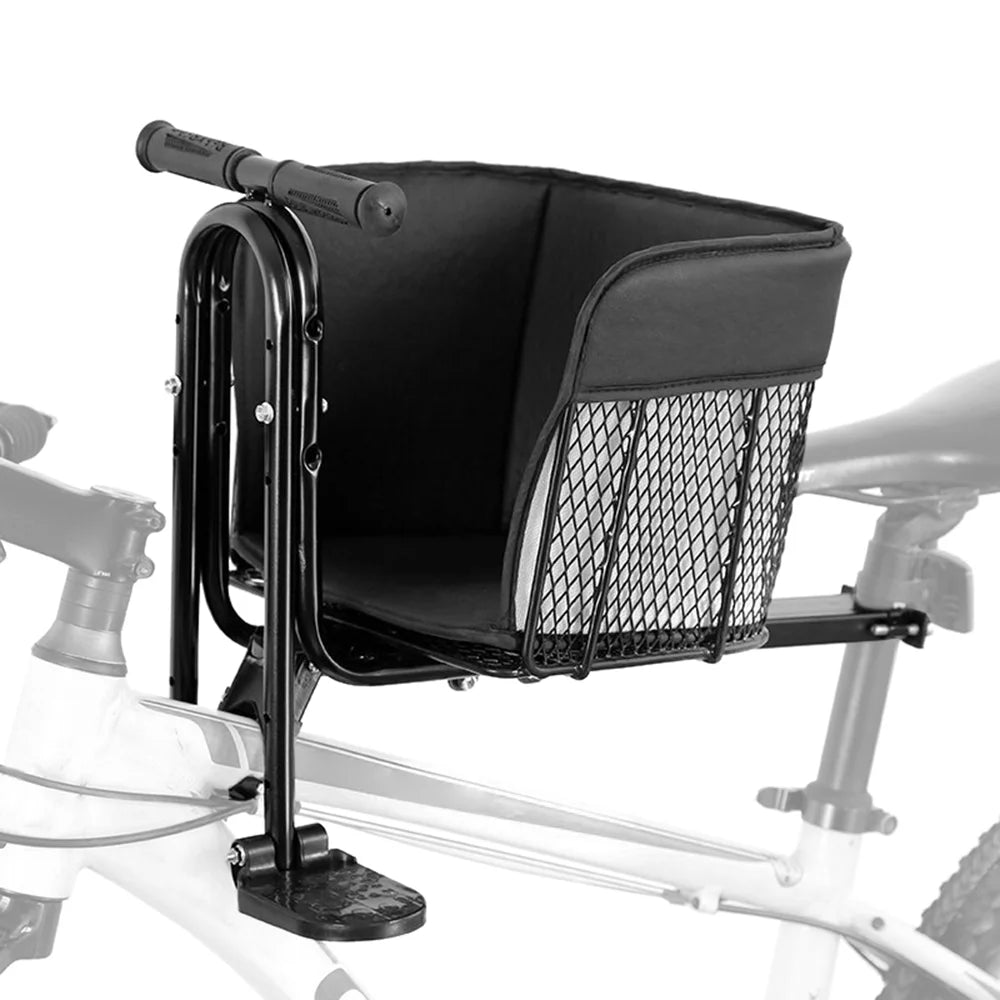 Front Seat Child Saddle with Pedals and Support for MTB Road Bike I702