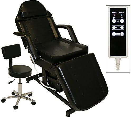 Black Fully Electric Adjustable Facial Bed Massage Table W738182