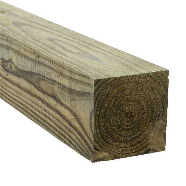 4-in x 4-in x 10-ft #2 Southern Yellow Pine Ground Contact Pressure Treated Lumber F371670