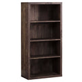 Brown Particle Board Adjustable Shelves Bookshelf A258