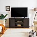 Modern TV Stand with Storage Shelves up to 65 Inch Rustic Brown I966380