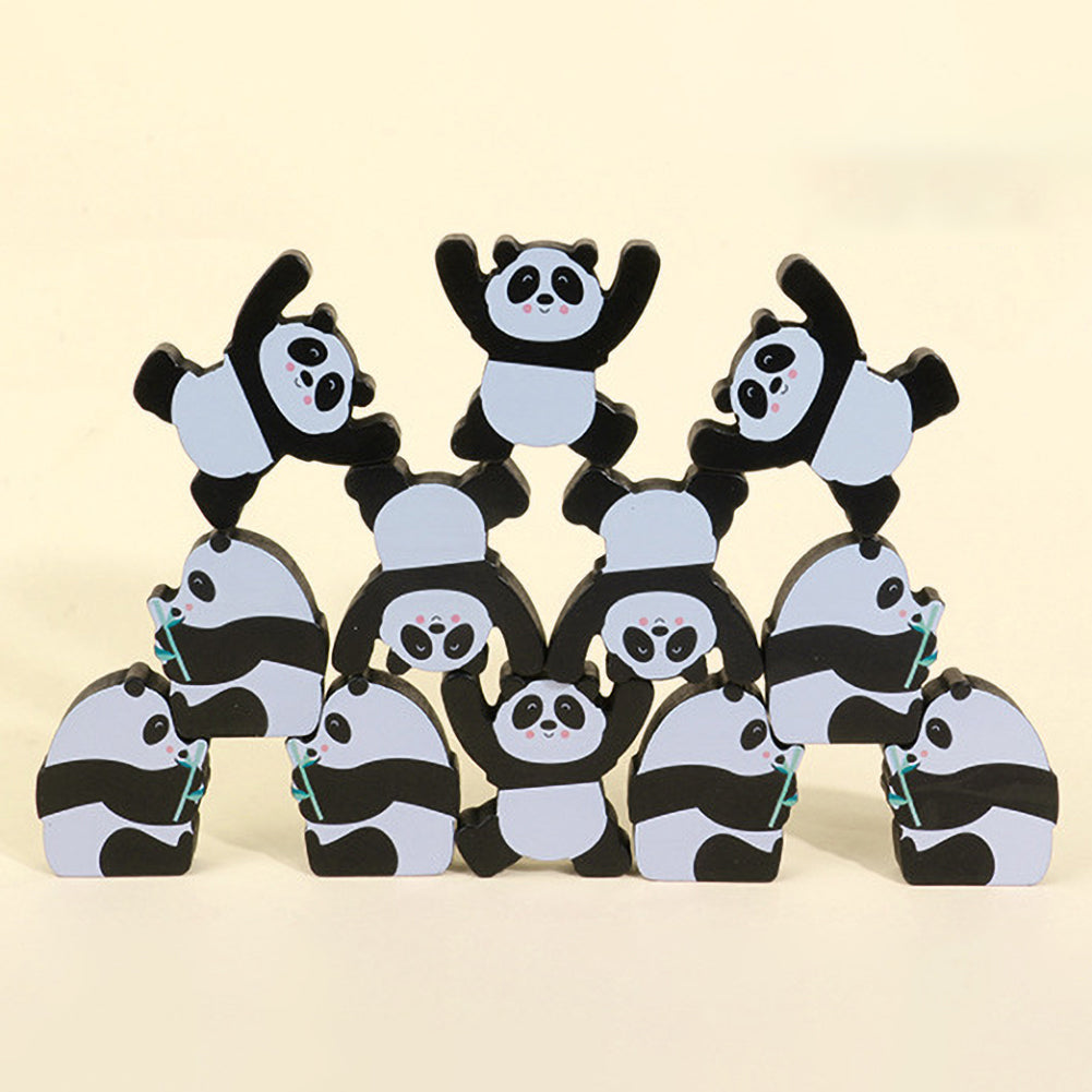 12Pcs Wooden Building Blocks Stacking Puzzle Toy N229