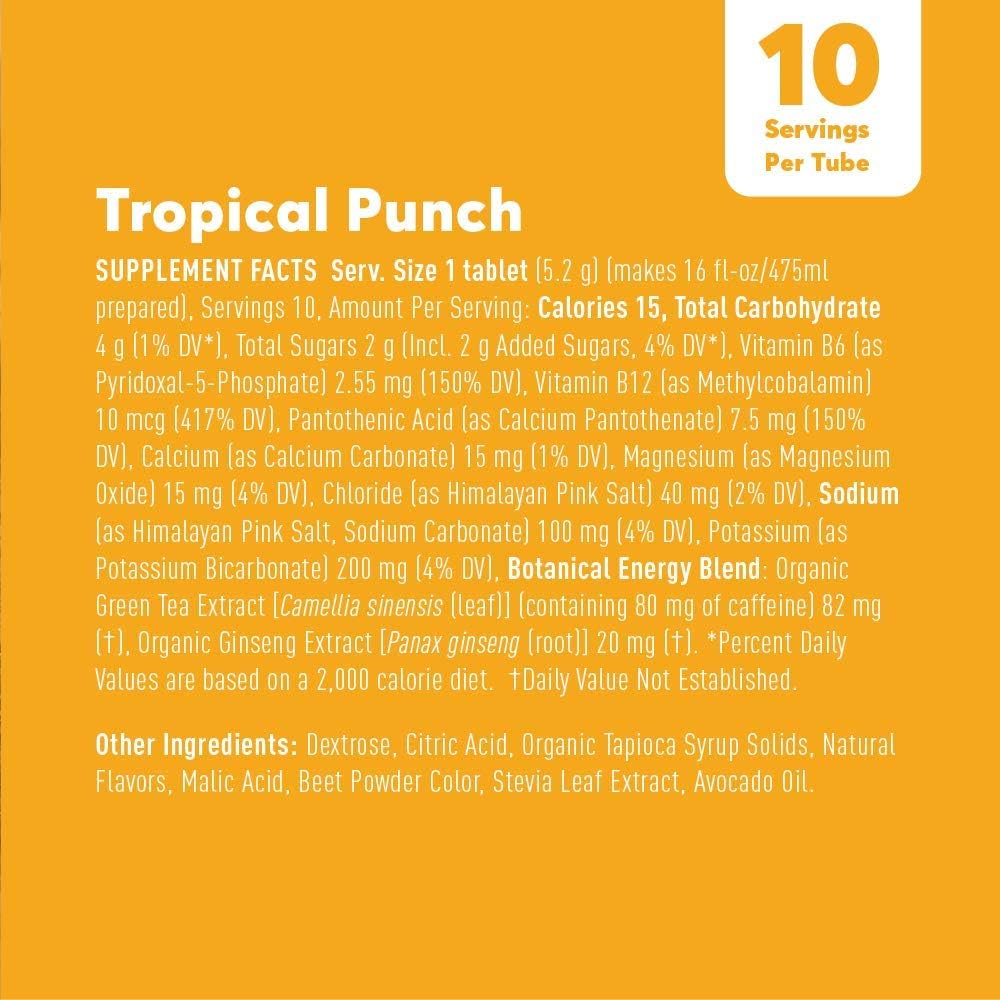 Tropical Punch Electrolyte Drink Tablets, 80 Count Pack of 2 C894953