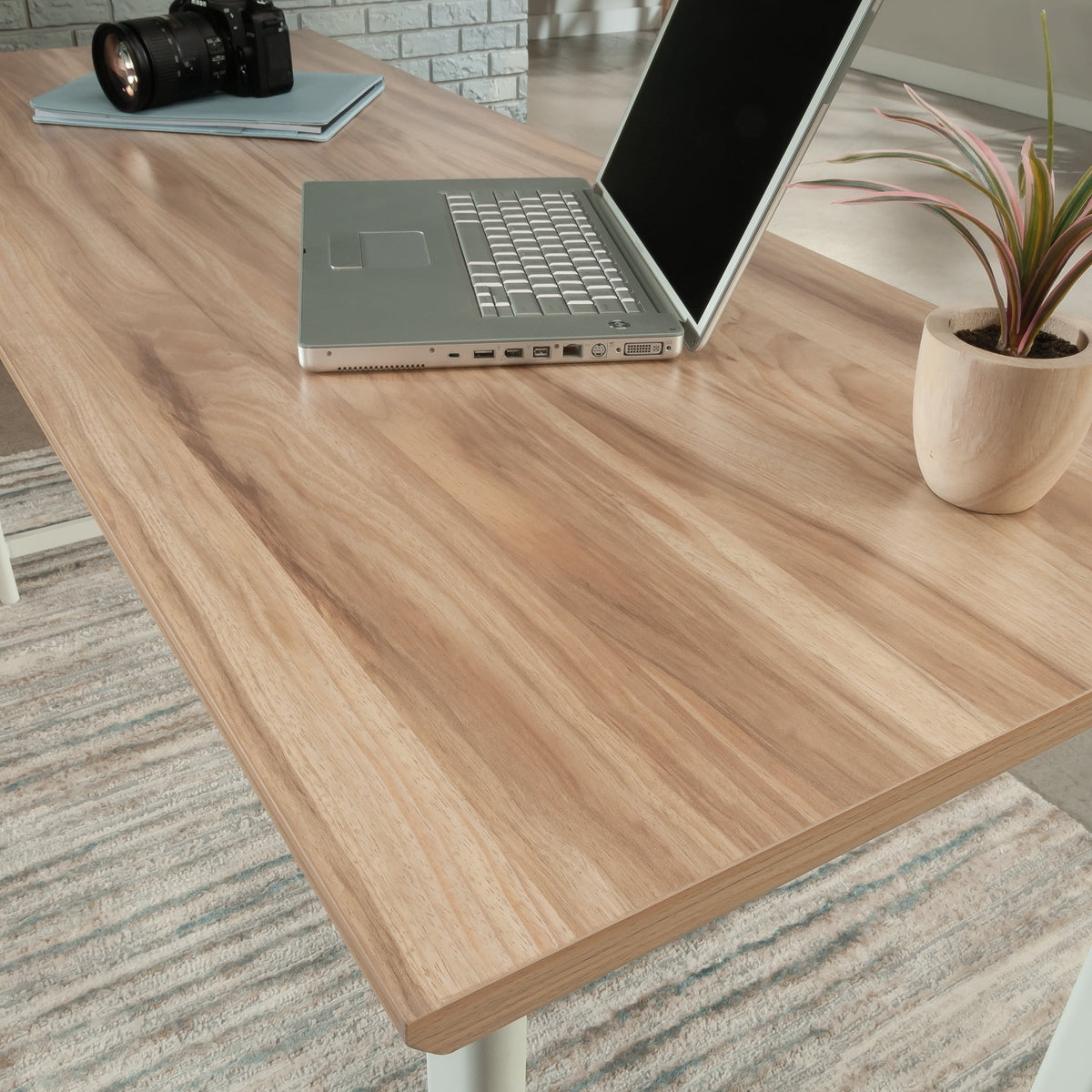 60" x 24" Office Table/Desk, Kiln Acacia Finish O848655