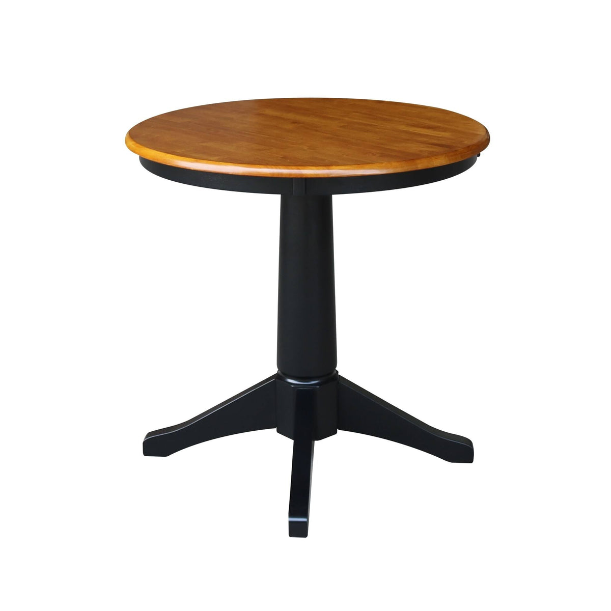 Espresso Round Top Pedestal Table with 2 Chairs N414931