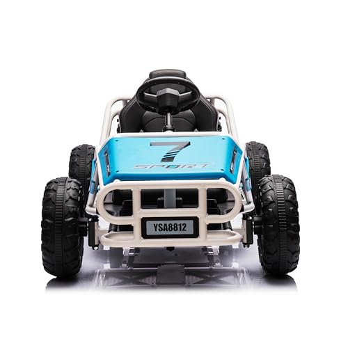 Blue Electric Go Kart with Metal Frame S73322