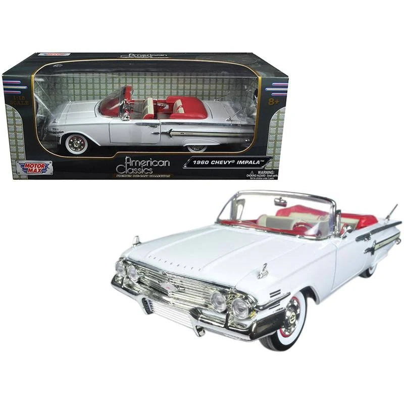 White 1/18 Diecast Model Car J13963