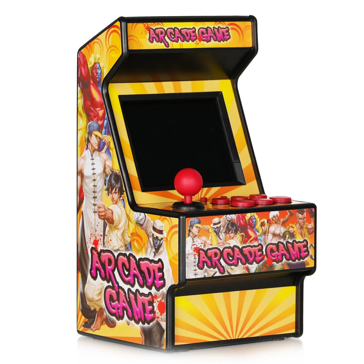 Retro Mini Arcade Machine Handheld Game Console with 156 Classic Video Games 2.8 Inch Color Display Orange E52413