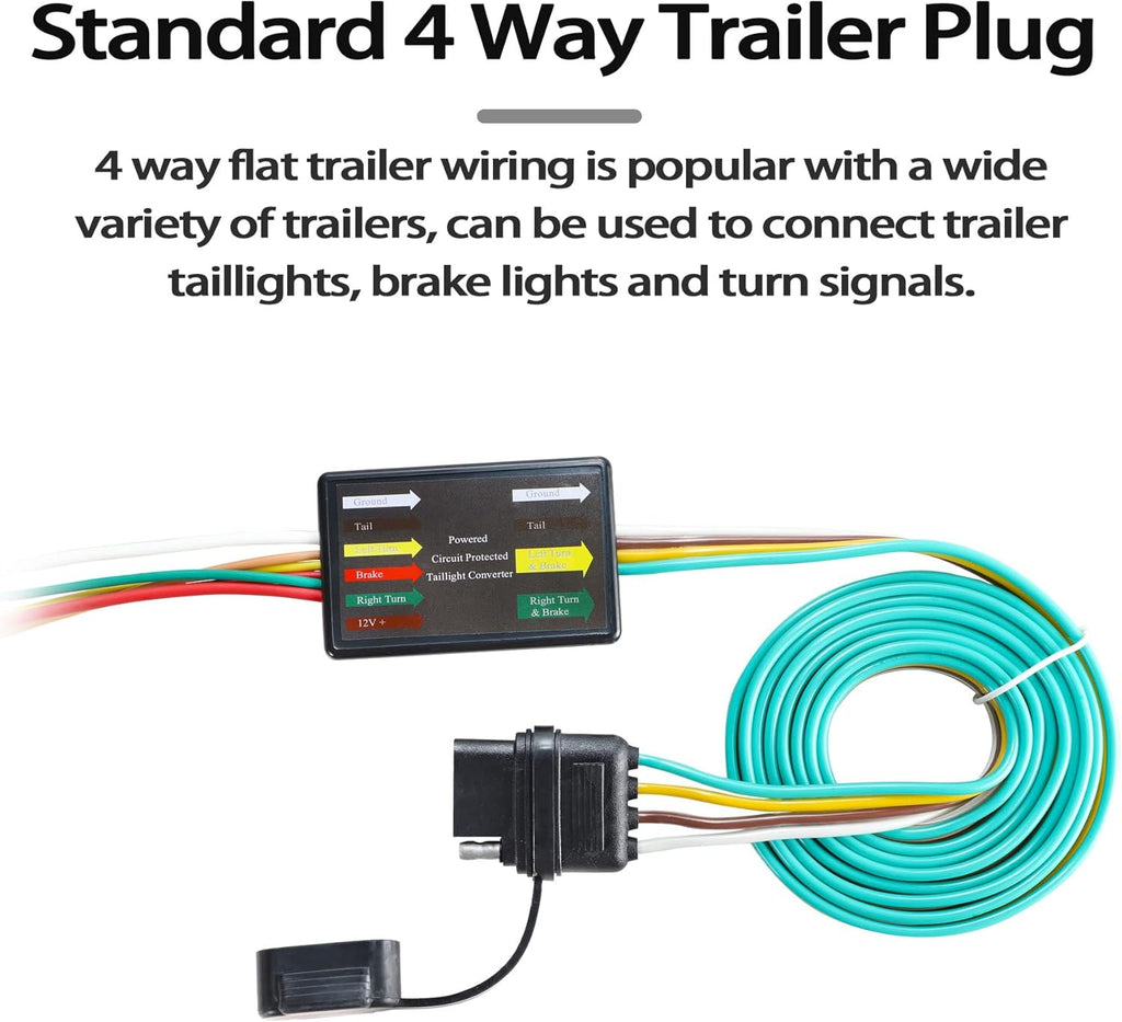 4 Way Flat Trailer Wiring Harness O71310