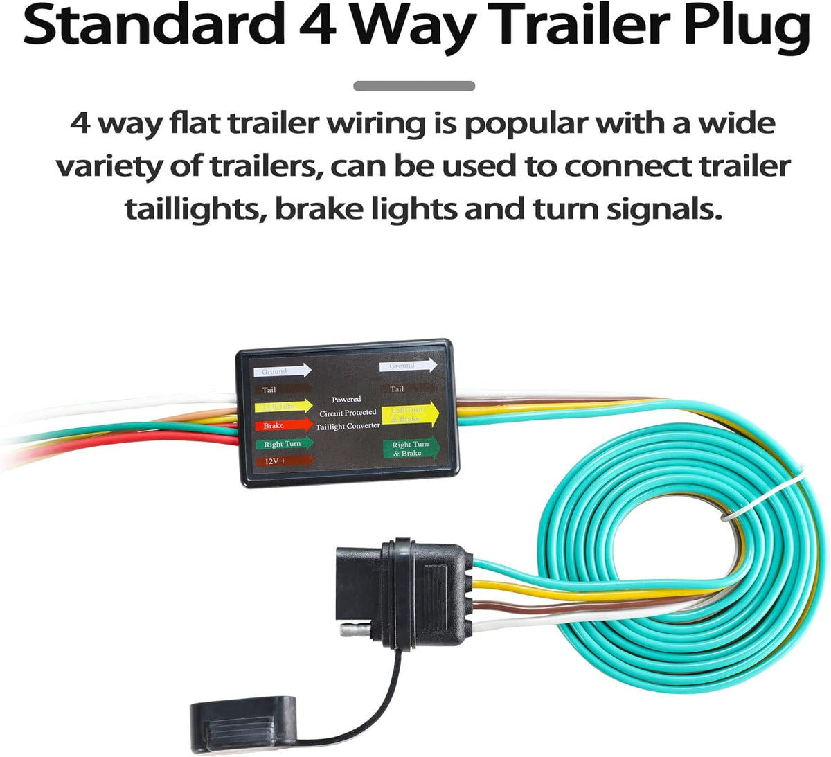 4 Way Flat Trailer Wiring Harness O71310