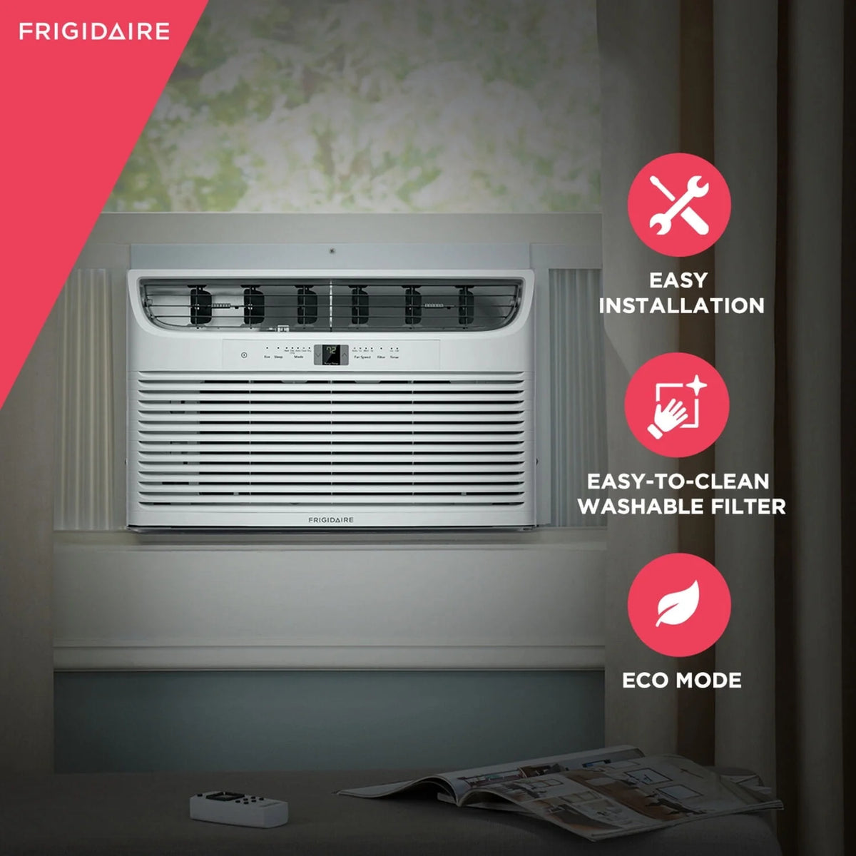 8,000 BTU Window Air Conditioner with Heat D557