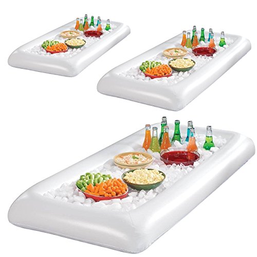 White Inflatable Serving Bar with Drain Plug A539
