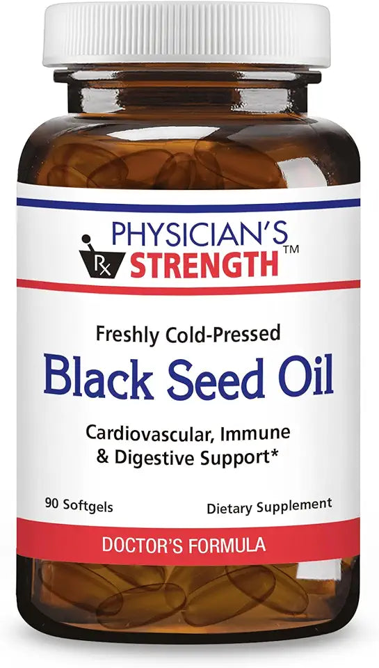Black Seed Oil Gelcaps 90 Softgels Cold Pressed Non-GMO K79960