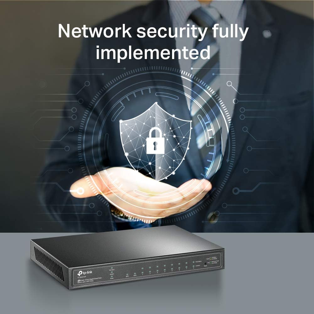 8 Port Gigabit Smart Managed PoE Switch with 2 SFP Slots O902654
