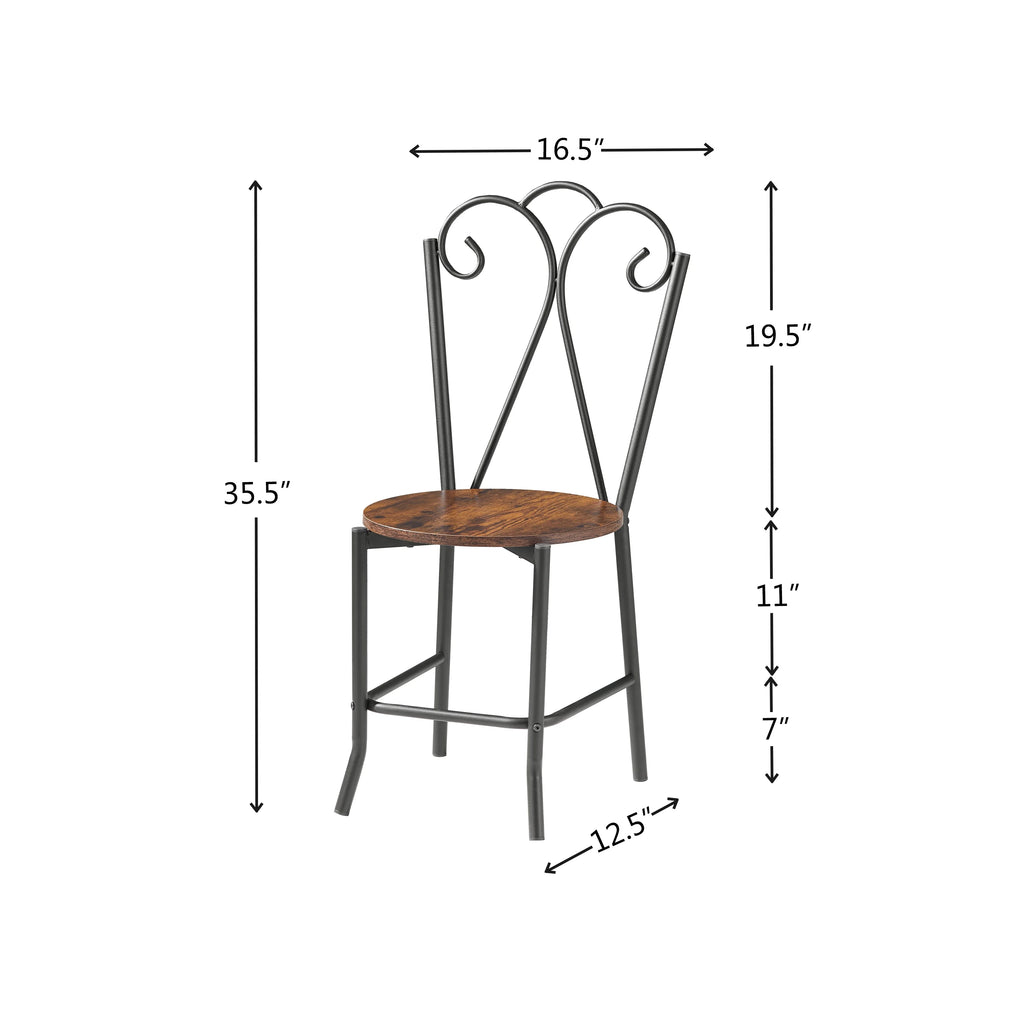 5 Piece Tempered Glass Dining Table and Chair Set G4699