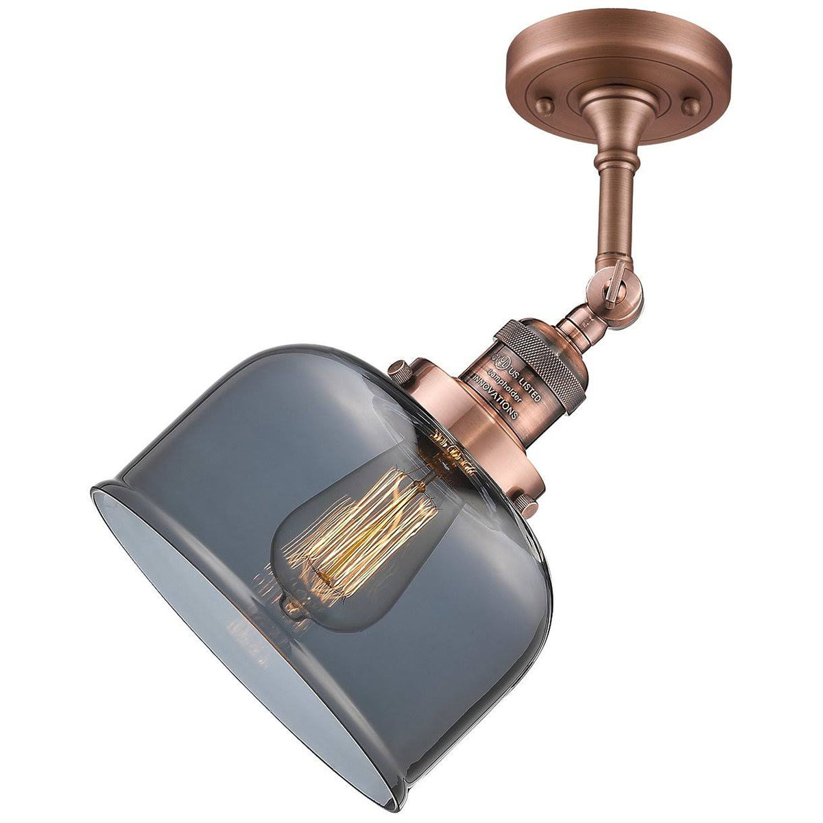 Antique Copper Semi Flush Mount Light U79596
