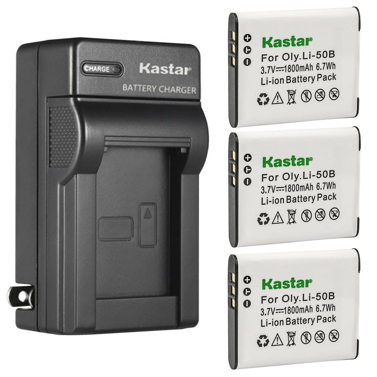 3-Pack Battery and AC Wall Charger P96935