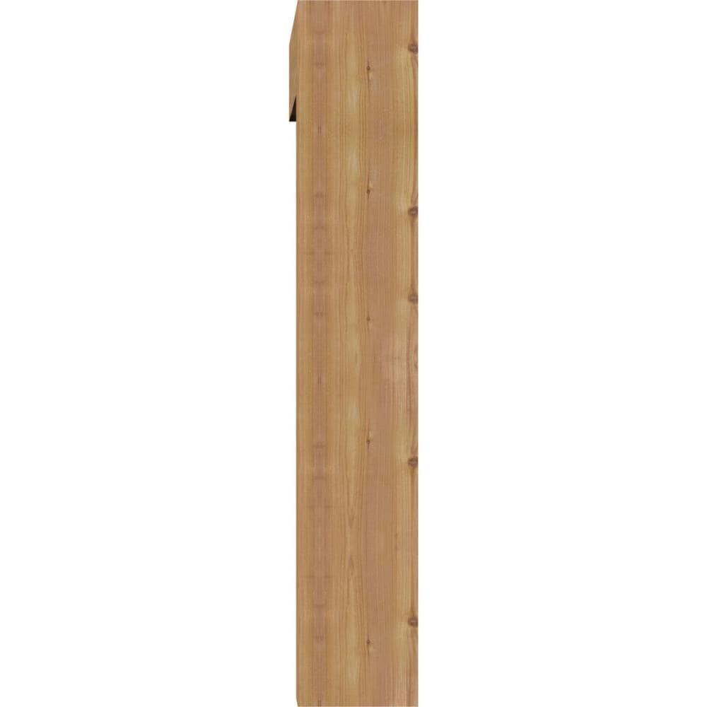 Thorton Block Smooth Bracket with Offset Brace, Western Red Cedar X27246