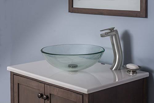 Brushed Nickel Waterfall Vessel Faucet P760