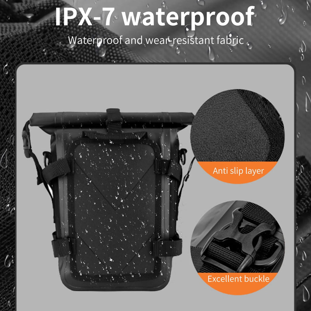 Waterproof Motorcycle Frame Bag, 8L Motorbike Side Bag T984764