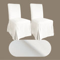 100% Linen Cotton Dining Chair Cover Set of 2 A6982