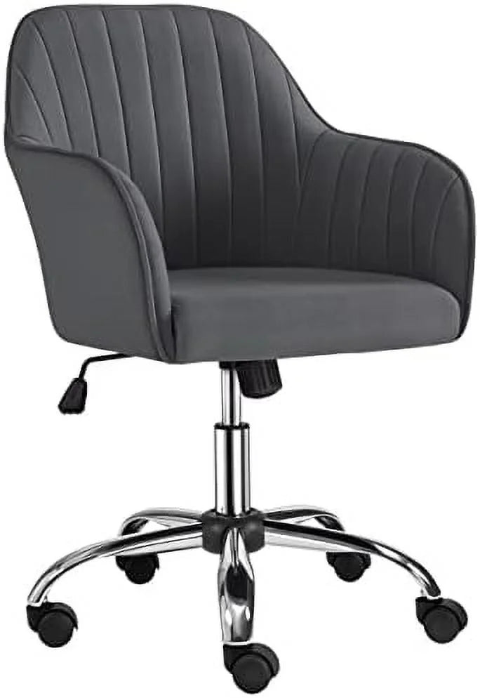 Faux Leather Height Adjustable Swivel Office Chair with Arms K2667