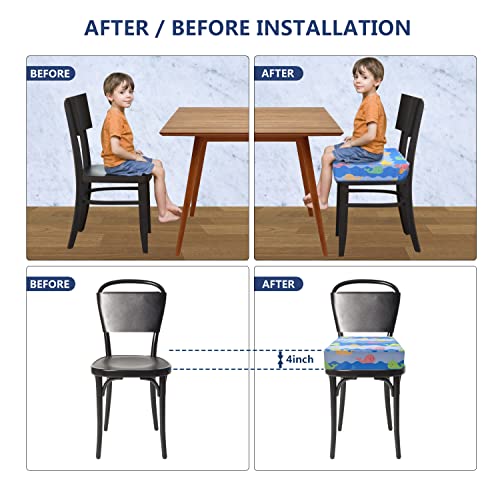 Blue 4inch Toddler Booster Seat C283