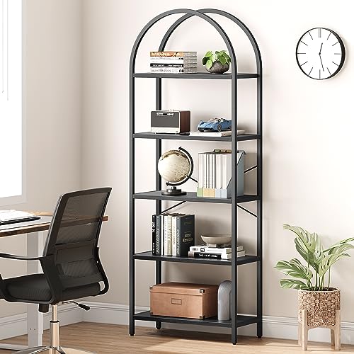 5 Tier Tall Wood Bookcase Z87247