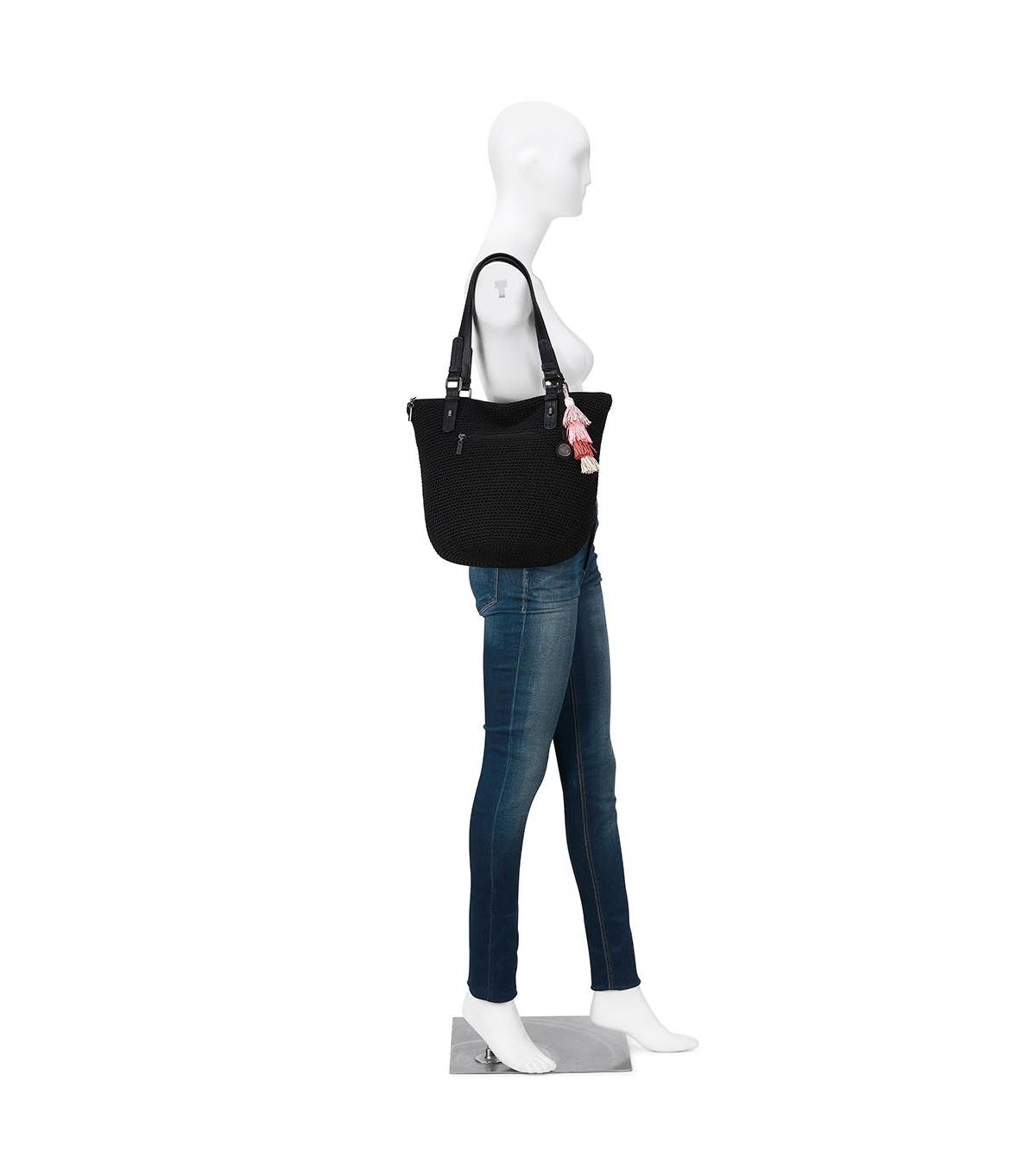 Black Crochet Shopper Bag R1948
