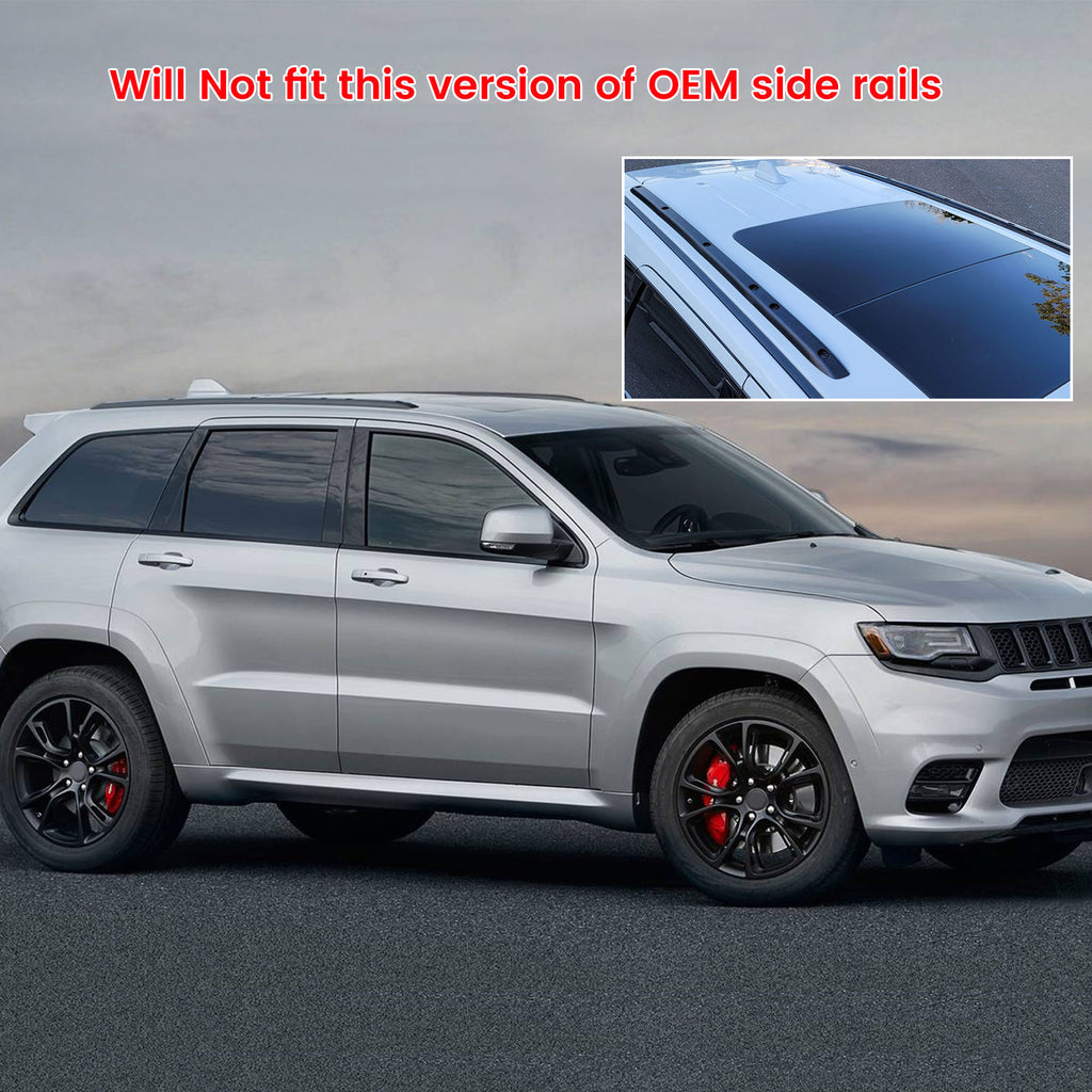 Black Aluminum Roof Rack Cross Bar Cargo Carrier 2PCS X9833