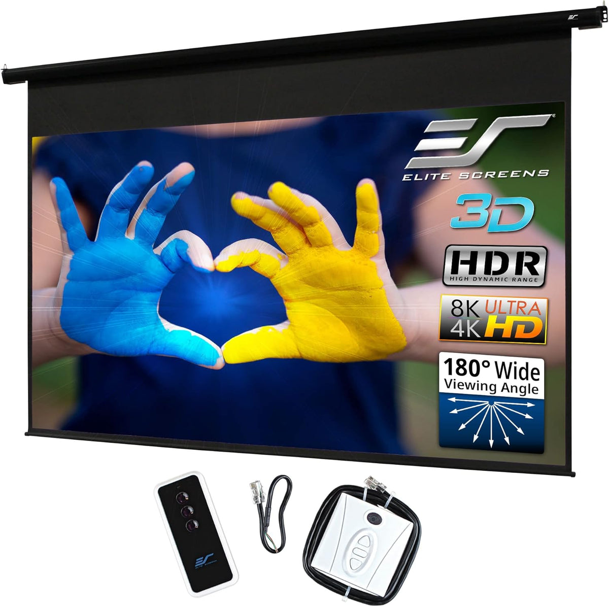 Electric Motorized Projector Screen 125-inch 16:9 8K/4K Ultra HD F551