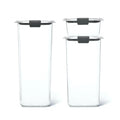 Set of 3 Food Storage Canisters with Latching Lids G82264