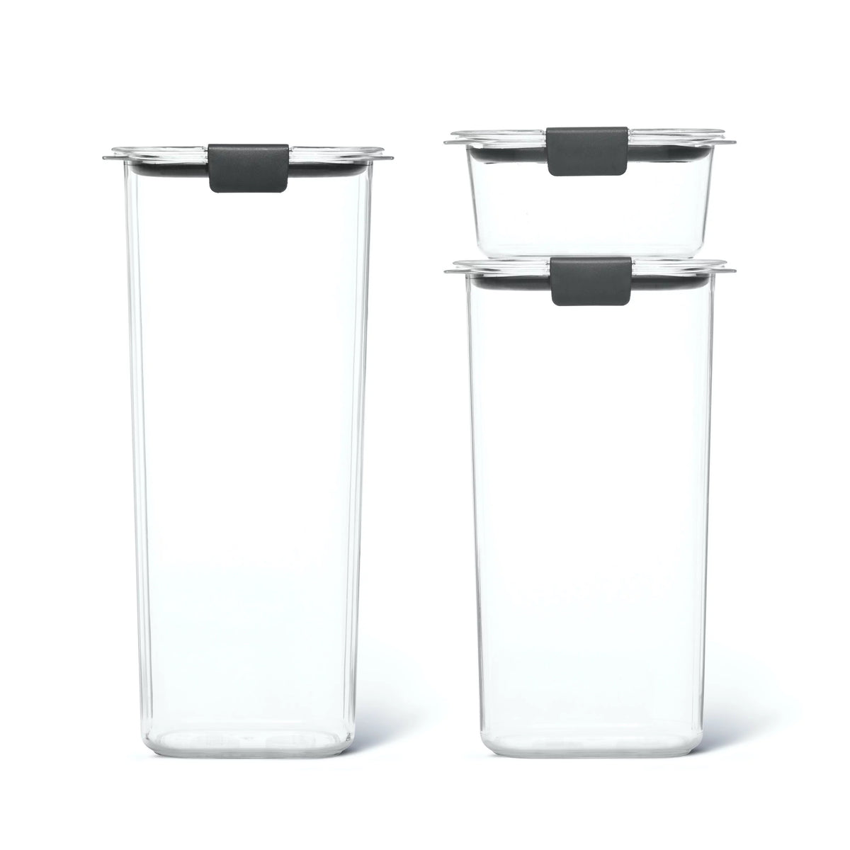 Set of 3 Food Storage Canisters with Latching Lids G82264