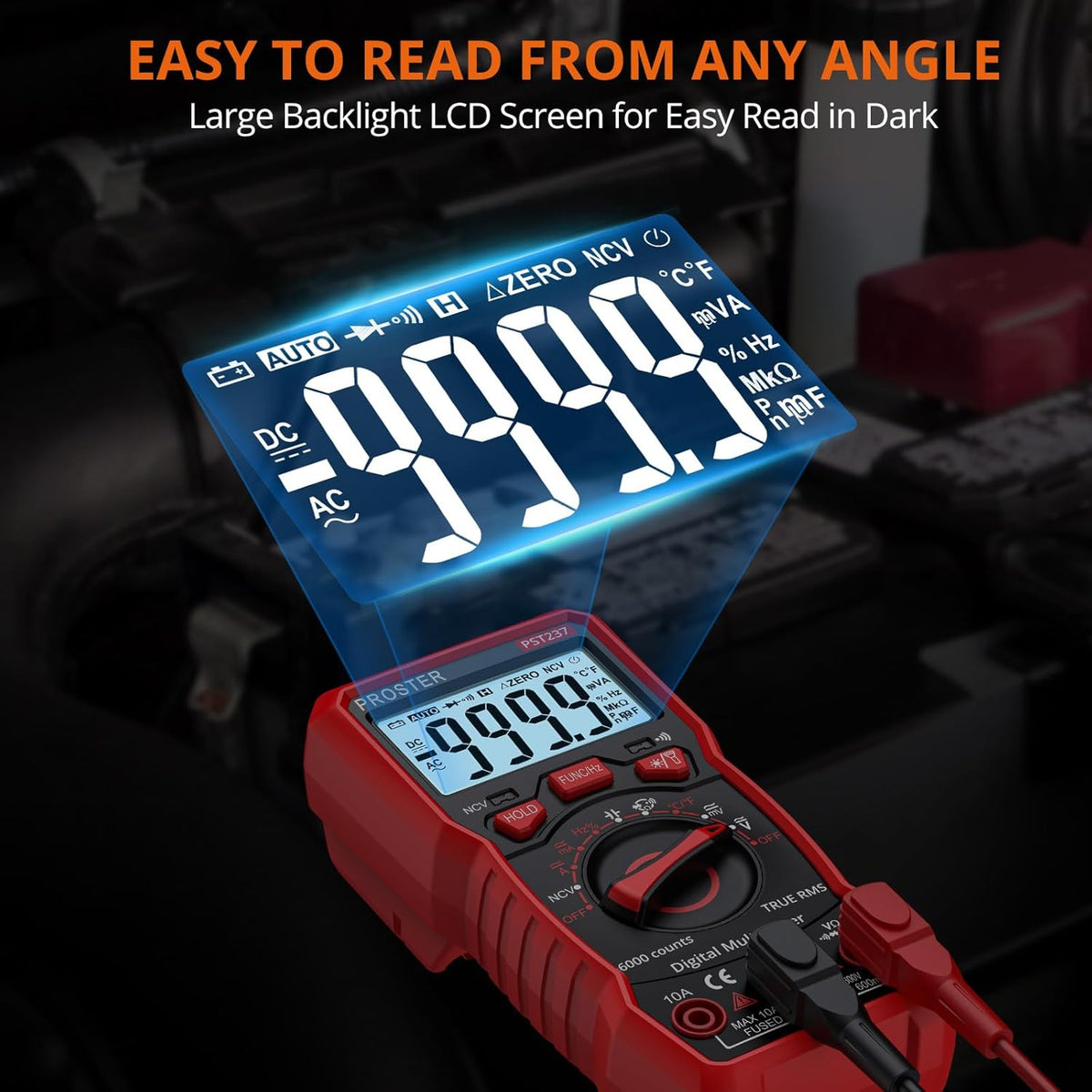 6000 Counts TRMS Auto Range Digital Multimeter S2514