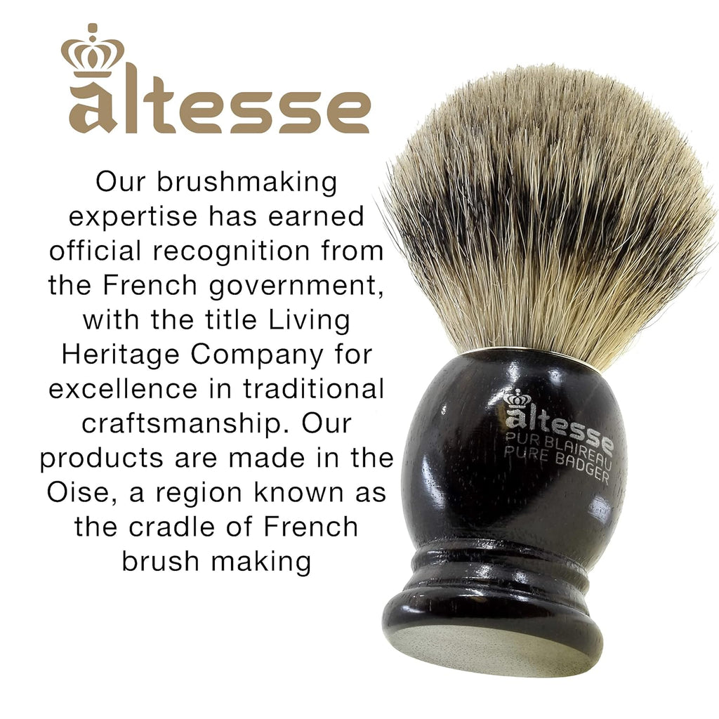 European Grey Badger Shaving Brush B487
