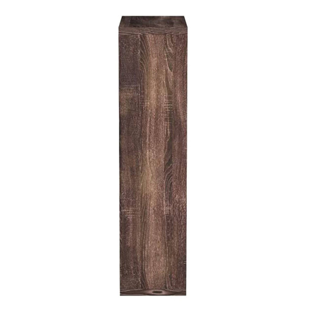 Brown Particle Board Adjustable Shelves Bookshelf A258