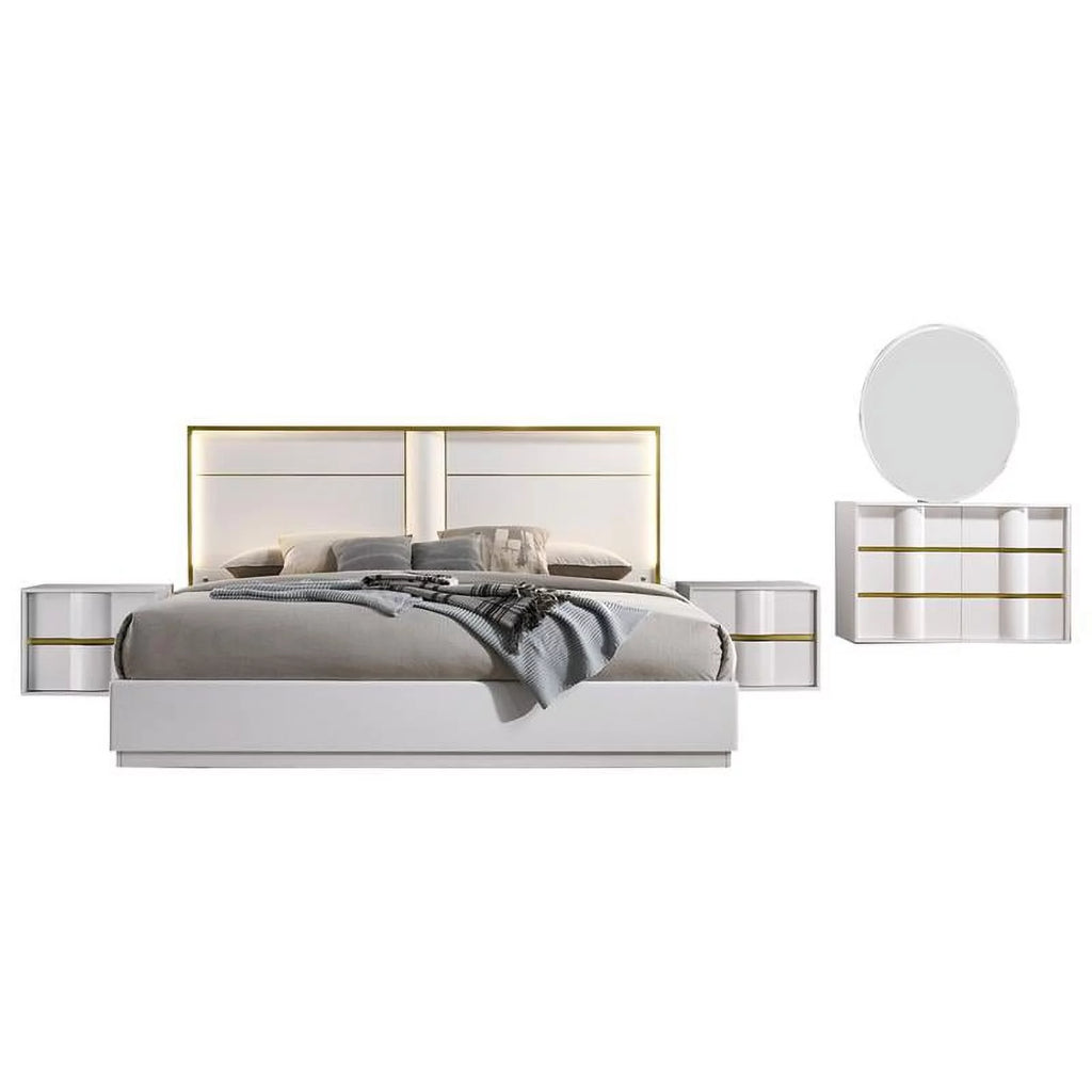 5-Piece Poplar Wood Queen Bedroom Set K311