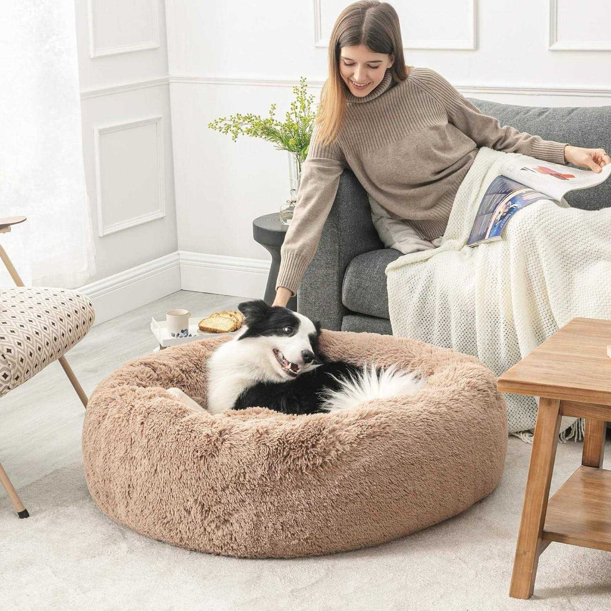 Calming Anti Anxiety Dog Bed F54970