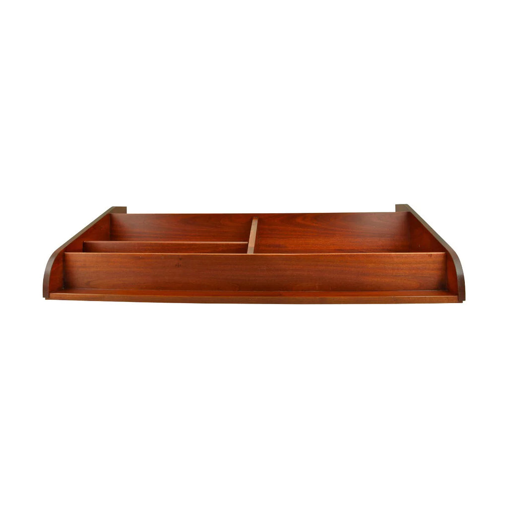 Cherry Stain Hardwood Computer Desk Shelf I23709