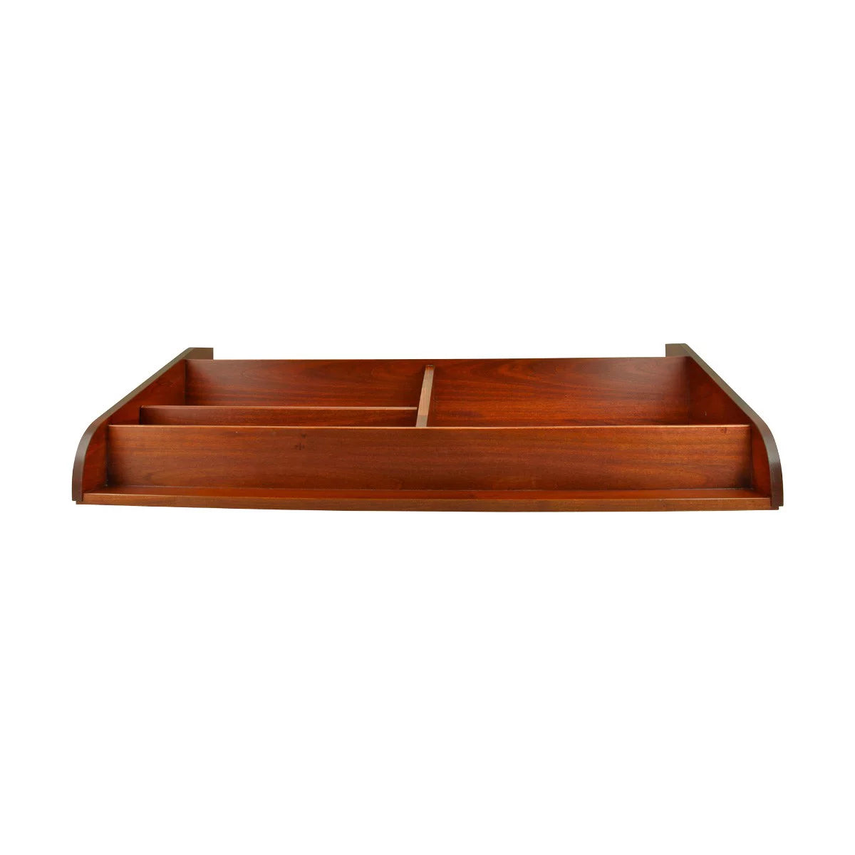 Cherry Stain Hardwood Computer Desk Shelf I23709