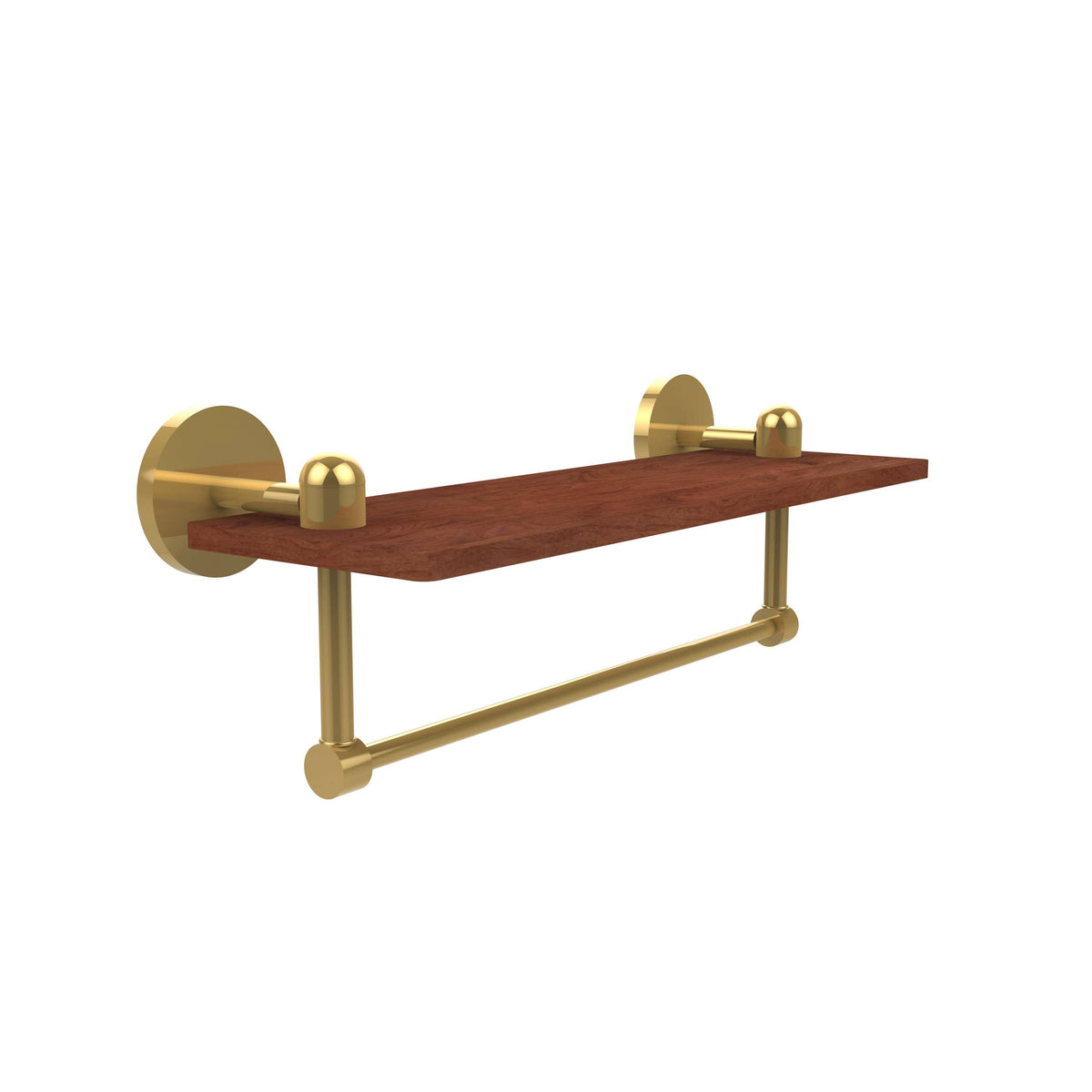 Solid IPE Ironwood Shelf with Integrated Towel Bar H777294