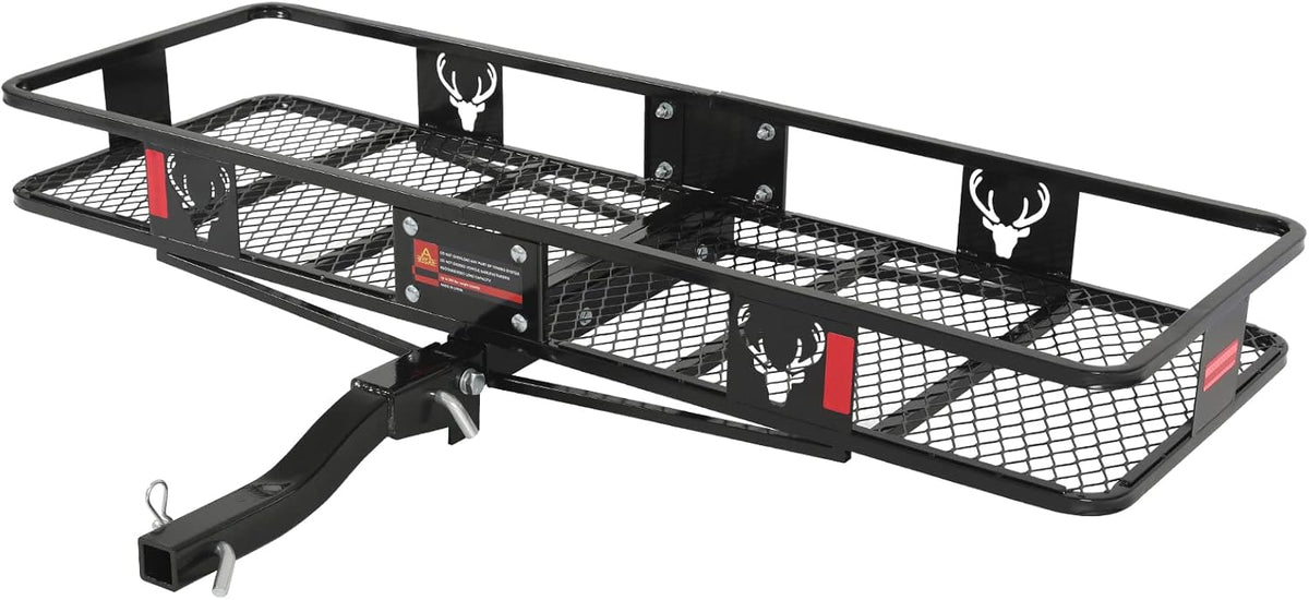 Hitch Mount Cargo Carrier 60x20x6 Folding Shank 2 Receiver 500 lbs Capacity G278897