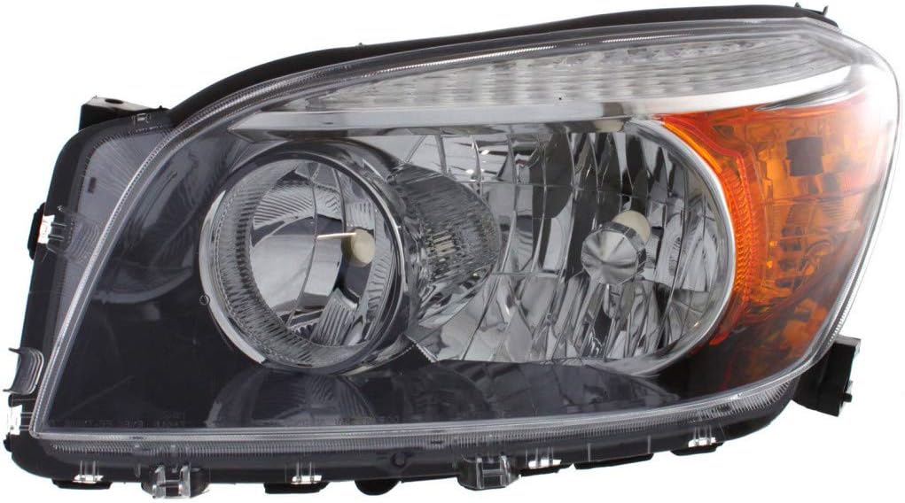 Headlight Assembly 2006 2007 2008 Driver Side Black Housing D3661