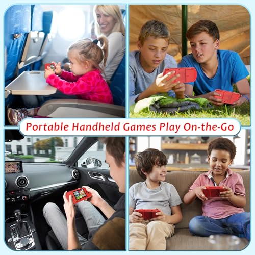 Handheld Game Console with 258 Video Games & 3 Cartridges, 3.0'' Screen Y1885